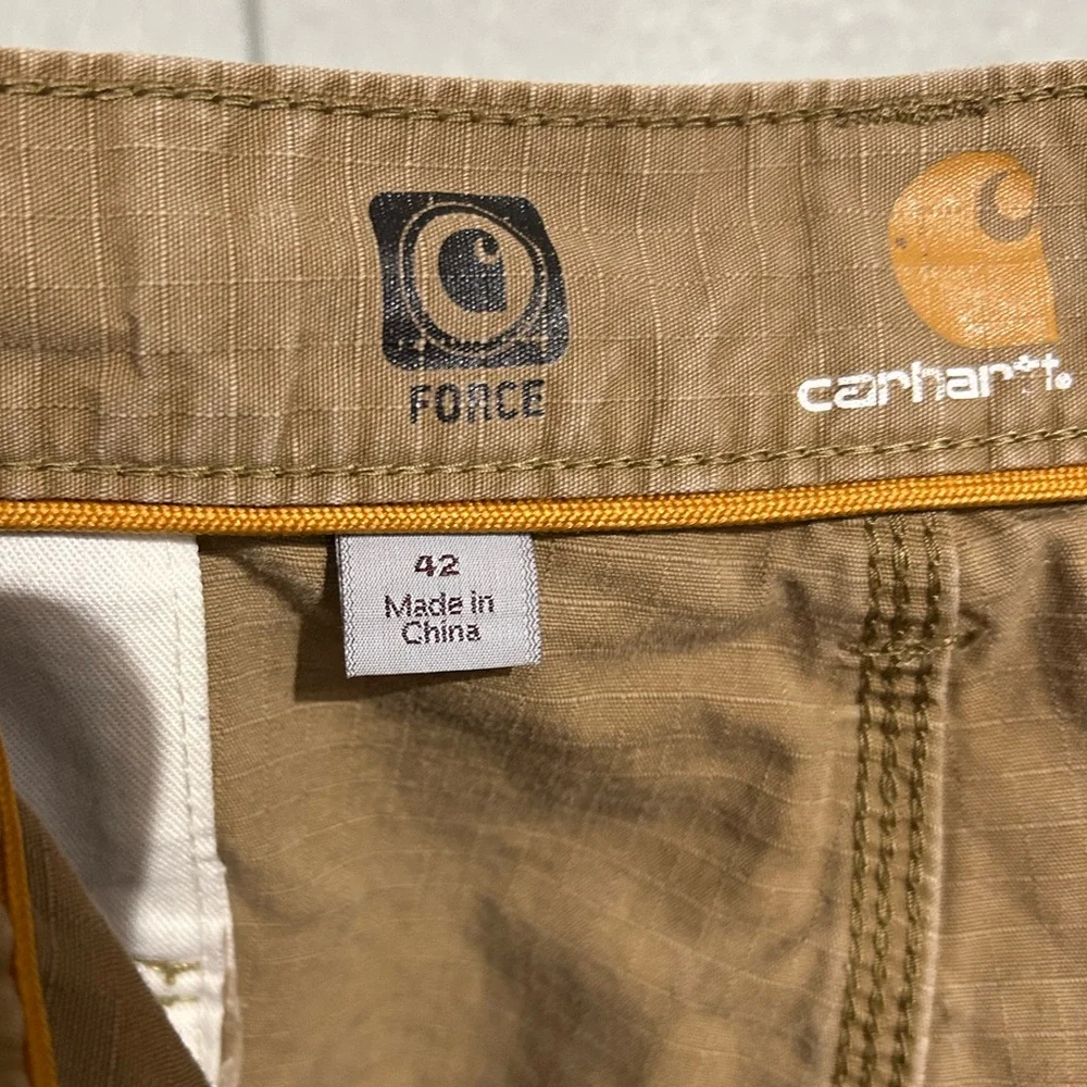 Carhartt Relaxed Fit Cargo Shorts Khaki Tan Size 42